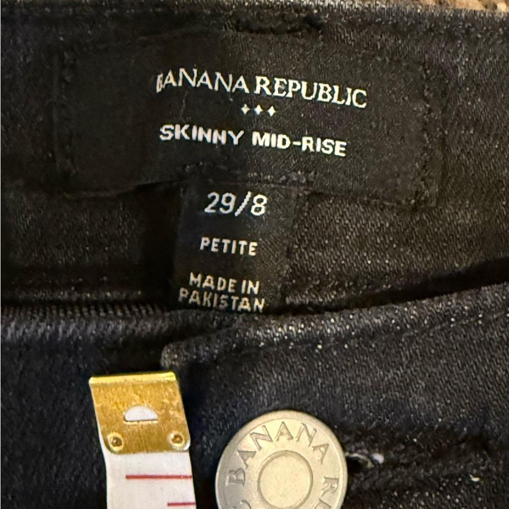 Banana Republic Black Petite Skinny Jeans